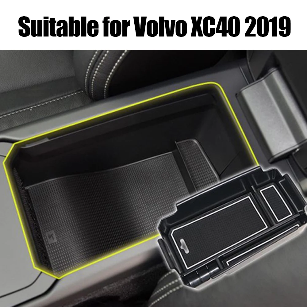 For Volvo XC40 2019 Central Armrest Storage Box Center Console Organizer Tray - £24.02 GBP