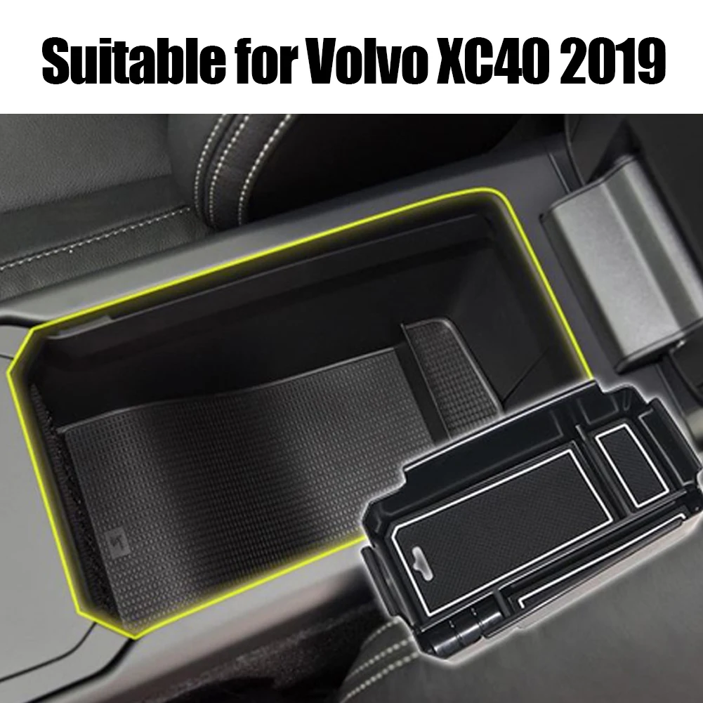 For Volvo XC40 2019 Central Armrest Storage Box Center Console Organizer... - $30.73