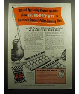 1949 Quaker Oats Company Ful-o-Pep Chick Starter Advertisement - £14.55 GBP