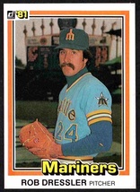 Seattle Mariners Rob Dressler 1981 Donruss Baseball Card #406 nr mt - $0.50