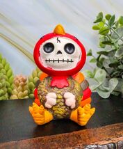 Ebros Furry Bones Pumpkin The Thanksgiving Turkey Gobbler Skeleton Figurine - $14.99