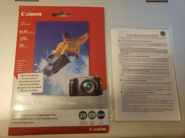 Canon Inkjet Photo Paper Plus High Gloss PP101 4x6 inches 20 sheets +3 bonus  - $9.89
