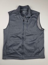IZOD Men&#39;s Advantage Performance Grey Vest Stretch L Polyester MINT Cond... - £13.92 GBP