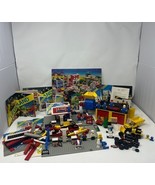 Vintage LEGO Town Lot Manuals Minifigs 6375 Exxon Garage 6383 Public Wor... - $2,593.87 MXN