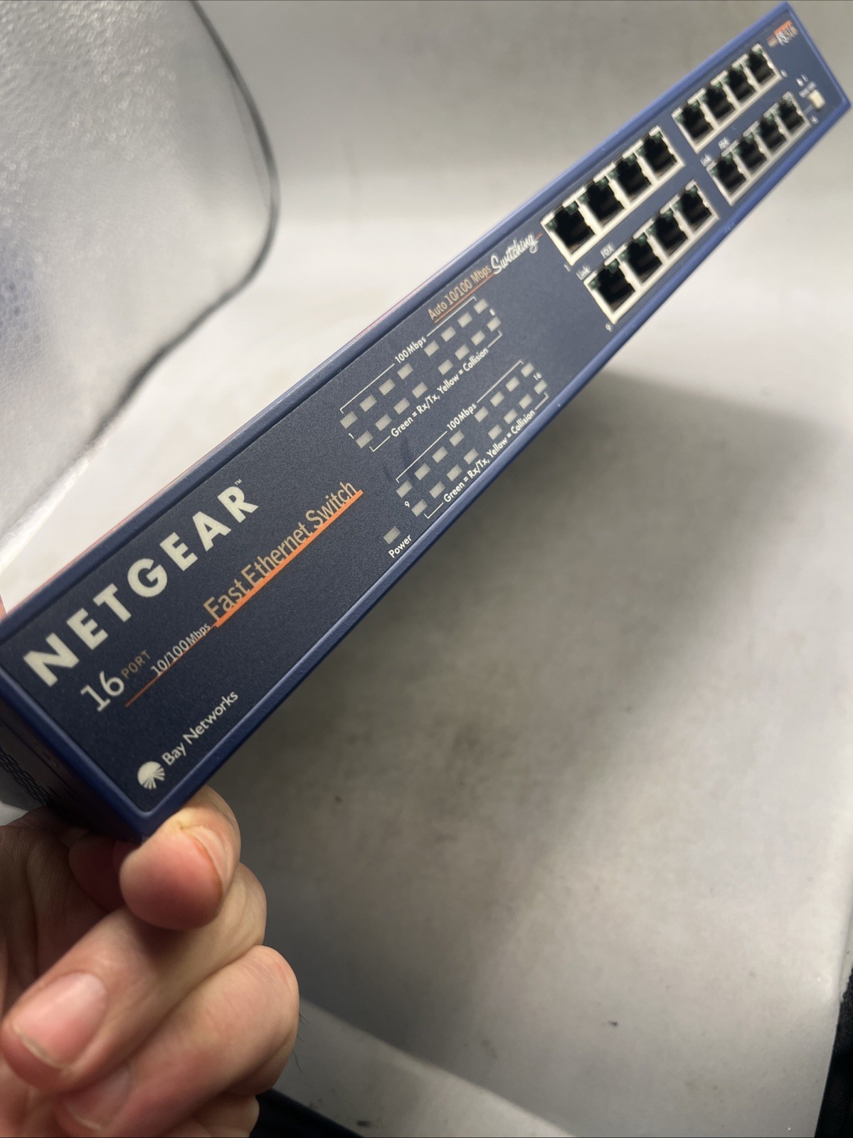 Netgear 16 Port Ethernet 10/100 Mbps Auto Switch Cat No. FS516 - $25.73