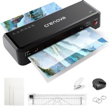 Crenova A4 Laminator Machine 4 in 1 Personal Desktop Hot 9 Inch Thermal - $31.99