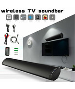 Bluetooth 5.0 Wireless Speaker Tv Pc Soundbar Subwoofer Home Theater Sou... - £51.89 GBP