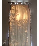 Pair (Qty 2) of 2-Layer Room Darkening Drapes with Grommet, Beige &amp; Tull... - $47.49