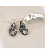 Alexis Bittar Gunmetal Labradorite Stone Studded Cluster Drop Earrings NWT - $148.01