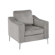 Gray Corduroy Sectional Sofa with Armrests - $254.99