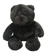 Vintage Build a Bear 1997 All Black 16” Plush Stuffed Bear Fabric Nose - $13.80