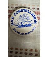 USF USS Constellation Baltimore Maryland USA Sail Navy Ship Vintage Lape... - $54.59 MXN