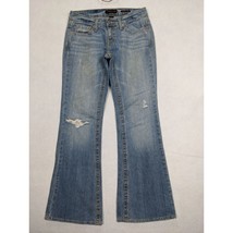 Aeropostale Womens Jeans Authentic Flare Distressed Size 0S Cotton Blue - £12.44 GBP