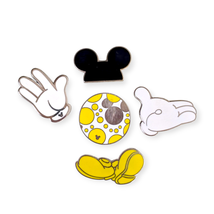 Mickey Mouse Disney Pins: Mickey Body Icons, Hat, Gloves, and Shoes - $1,218.23 MXN
