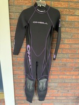 O&#39;Neill Full Wetsuit Size 8 Back Zip Black Purple Lightly Used 2 mm Long... - £42.63 GBP