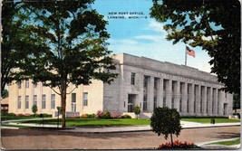 New Post Office Building Lansing Michigan MI Linen Postcard L1 - £3.12 GBP