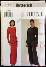 Part Cut Size 8 – 12 Easy Cheetah B Top Skirt Pants Butterick 3371 Pattern Knits - £5.58 GBP