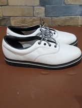 Vintage LA Gear Womens White Low Top Street Hiking Walking Shoes Sneakers Size 8 - £19.34 GBP
