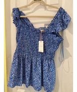 Skies Are Blue womens sleeveless floral blouse size large NWT - $22.76