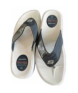 Skechers Tone Ups Navy Blue White Flip Flop Thong Sandals Shoes Womens s... - $538.22 MXN