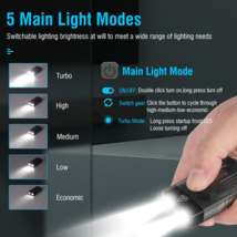 V10 Rechargeable LED Keychain Flashlight 1000 Lumens IPX4 Mini EDC With ... - $23.75+