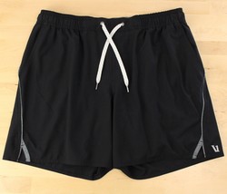 VUORI 6&quot; Trail Shorts Lined Men&#39;s XL Black  Drawstring Athletic - $28.70