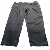 Vtg Nike Essential Dark Gray Sweatpants Mens Fleece Active Y2K XXL 44&quot;x29.5&quot; - £36.52 GBP