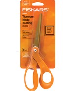 Fiskars 8 Inch Titanium Scissors, Offset Handle Grip - £31.00 GBP