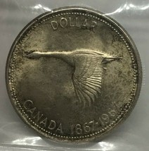 Canadian 1967 Silver Dollar, $1 Coin (Free Worldwide Shipping)  - £46.39 GBP