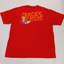 Jacks Surfboards Men's Red Cotton Short Sleeve Graphic T Shirt Size Large  image 2
