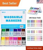 Washable Markers Bulk, Markers for Kids, Bulk pack, 12 Colors, 240 Count - $68.29