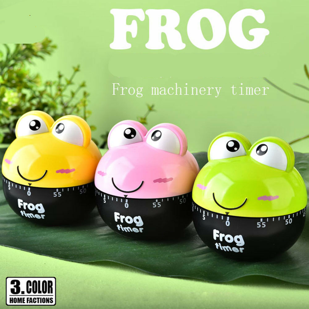 Cartoon Frog Timers Mechanical Kitchen Cooking Timer Manual Timer Counte... - $13.99