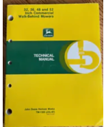 John Deere 32 36 48 52 Commercial Walk Behind Mowers Technical Manual TM... - $257.94 MXN