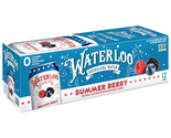 Waterloo Sparkling Water, Summer Berry Naturally Flavored, 12 Fl Oz Cans... - $14.36