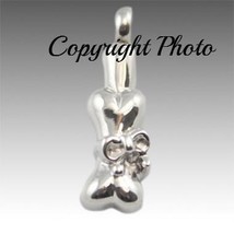 Dog Bone with Bow Pendant Stainless Steel Cremation Pendant Jewelry - £27.35 GBP+