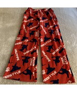 Gap Kids Boys Orange Blue Snowboarder Halfpipe Fleece Pajama Pants 8 - $13.05 CAD