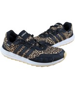 Adidas Leopard Shoes Womens Size 8 RetroRun Cheetah Brown Black Sneakers - $879.30 MXN