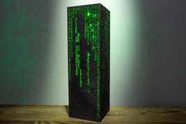 Personalized Green Code Lamp | Custom Green Letters Vertical Hieroglyphs Numbers - £32.01 GBP