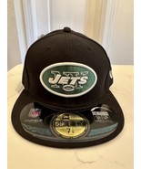 New Era 59Fifty Men&#39;s Cap NFL New York Jets On Field Sideline Black Fitt... - £23.45 GBP