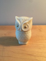 70s Avon Little White Owl with golden eyes cream sachet bottle (Field Fl... - $15.00