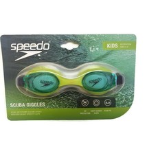 Speedo Scuba Giggles Swimming Goggles Speed Flex Fit  Lime Green Pool Kids New - £5.82 GBP