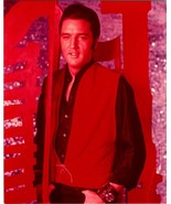 Vtg Elvis Presley 8 X 10 Dapper Elvis In Red - £18.62 GBP