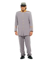 Deluxe Civil War Confederate Soldier Theatrical Quality Costume, XLarge Grey - £199.36 GBP