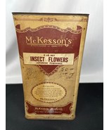 Vintage McKesson Insect Flowers Tin Can Paper Label 1930s Medical Advert... - $571.18 MXN
