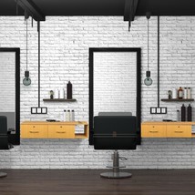 Wall Mount Hair Styling Barber Station, Beauty Salon Spa Furniture Set 2 Drawers - £93.56 GBP