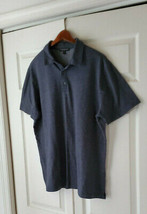 Banana Republic Men&#39;s Size XL Blue Short Sleeve Upper Button-Up Polo Shirt - £11.60 GBP