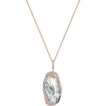 Authentic Swarovski Folio Teal Pendant in Rose Gold - £131.61 GBP