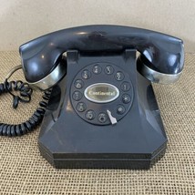 Continental Black Vintage Pushbutton Desk Phone - £30.50 GBP