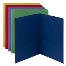 Smead Two-Pocket Heavyweight File Folder, Letter Size, Assorted Colors, 50 per C - $37.99