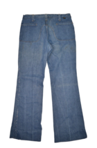 Vintage Lee Jeans Mens 34x33 Flare Bell Bottom Wide Leg Medium Wash Deni... - £64.11 GBP